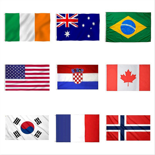 Digital Print Polyester World Cup Flags